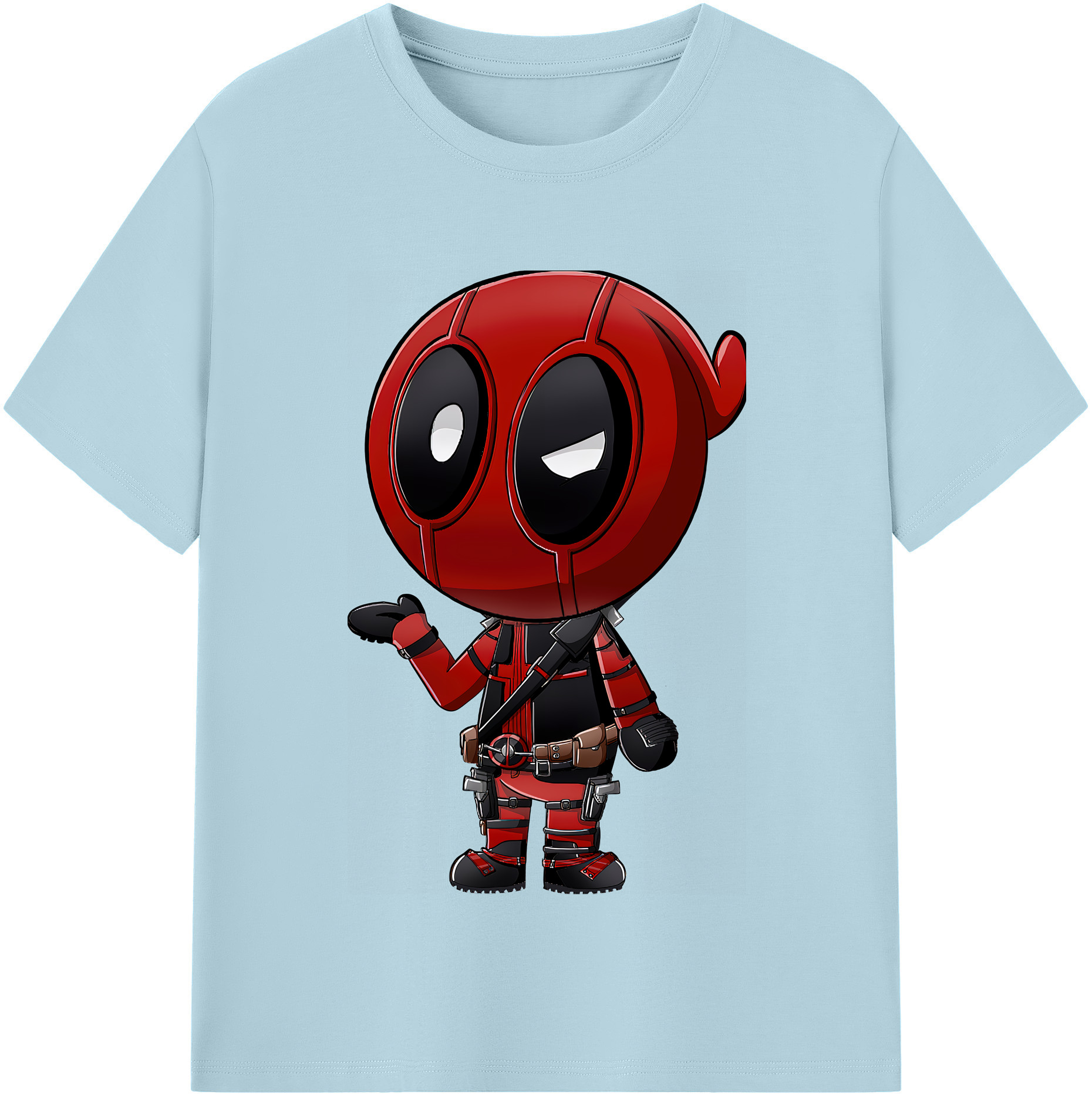 （画像用） Deadpool デッドプール 綿100％半袖Tシャツ（フロントプリント）